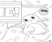 Coloriage Hatchy hatchimals francais 